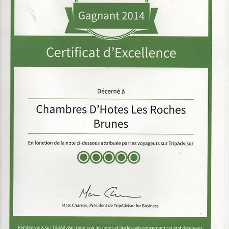 Les Roches Brunes - Chambres D'hotes Bed and breakfast *